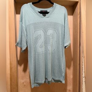 Jordan Mint Green V-Neck Jersey Size Small